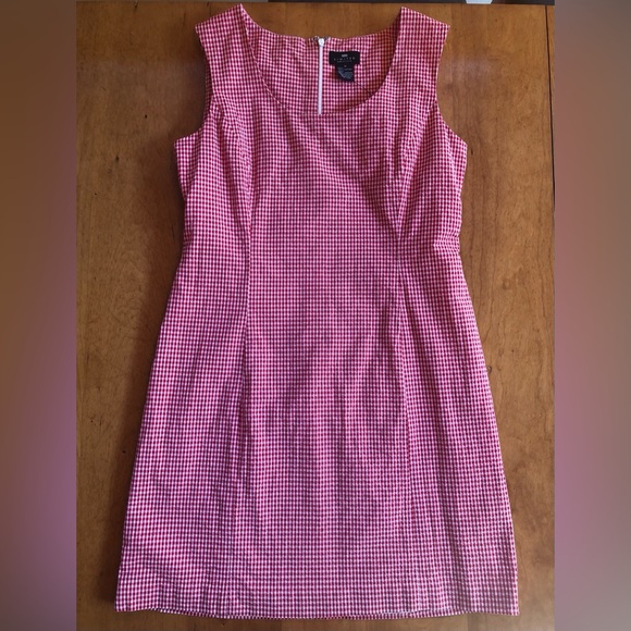 The Limited Dresses & Skirts - The Limited Gingham Sleeveless Dress- Lined - Size 8- Red & White NWT